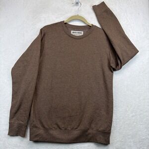 Smith + Rogue Montana Sweatshirt Brown Men's Small Pullover Casual Crewneck